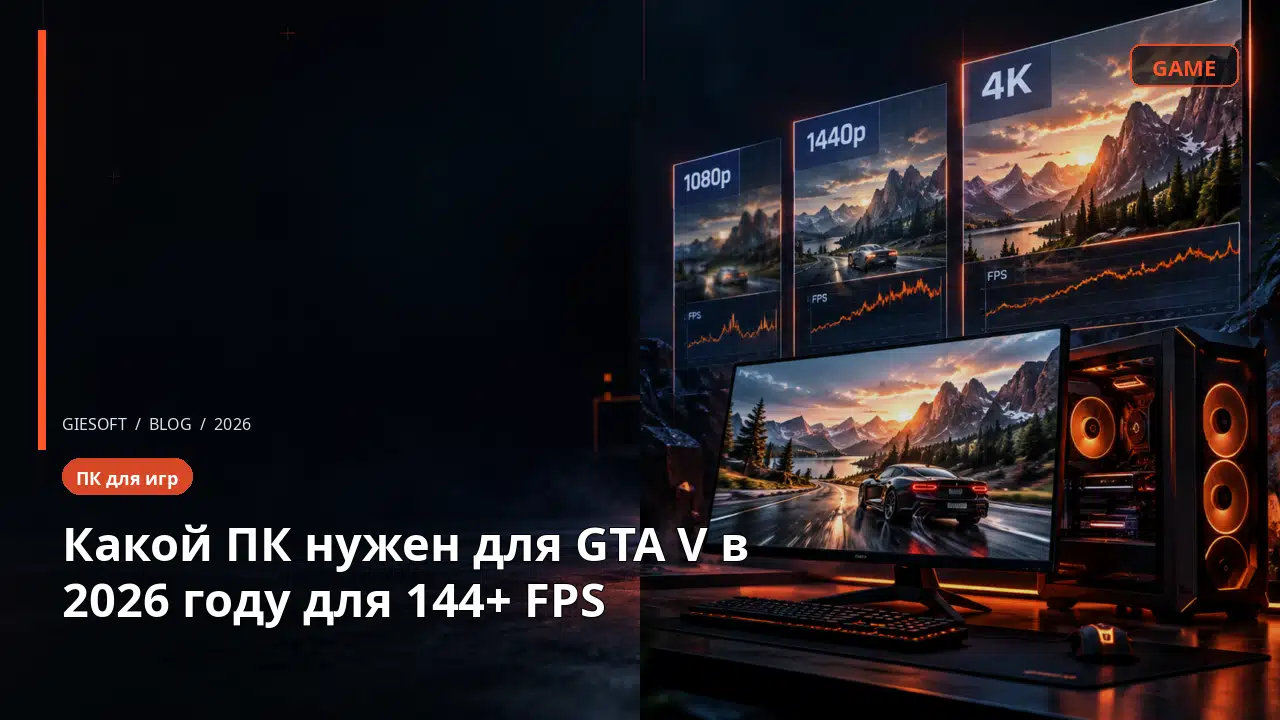 Какой ПК нужен для GTA V в 2026 году для 144+ FPS
