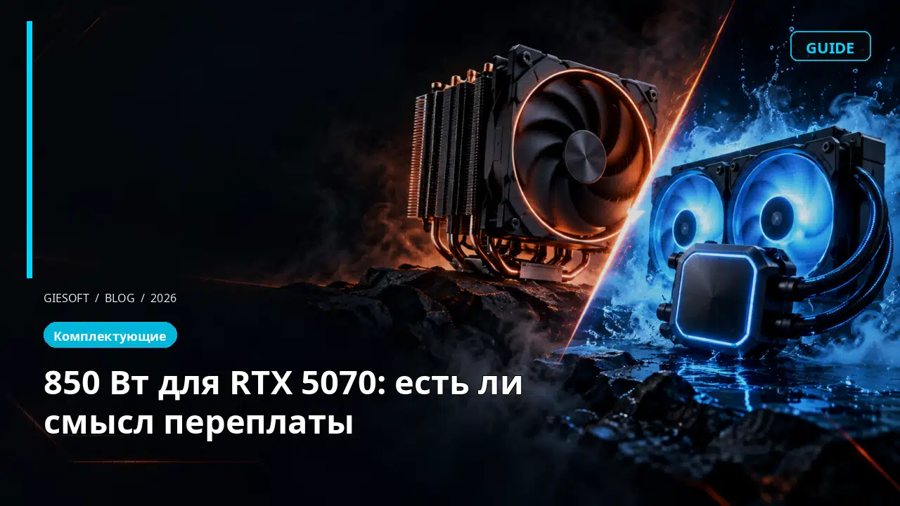 850 Вт для RTX 5070: есть ли смысл переплаты