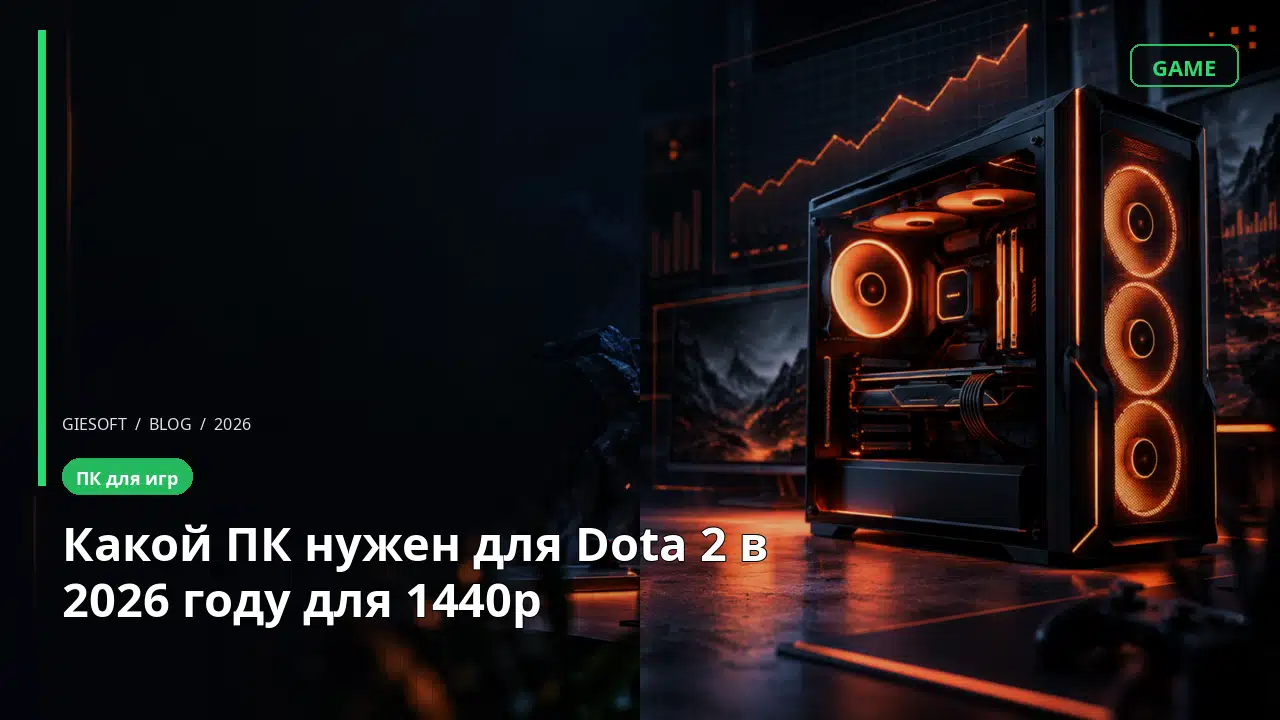 Какой ПК нужен для Dota 2 в 2026 году для 1440p