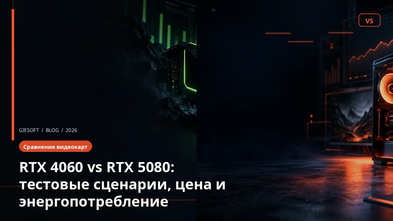 RTX 4060 vs RTX 5080: тестовые сценарии, цена и энергопотребление