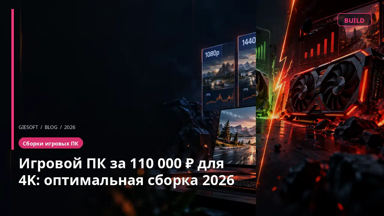 Игровой ПК за 110 000 ₽ для 4K: оптимальная сборка 2026
