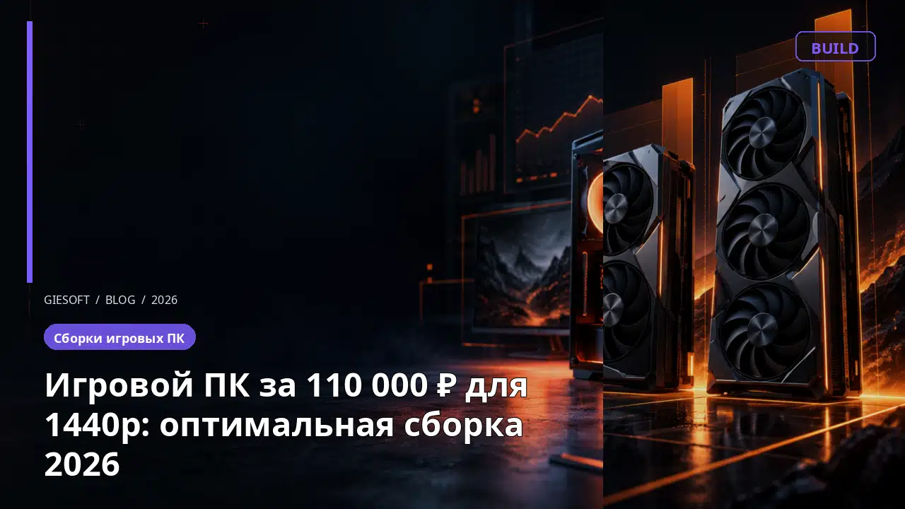 Игровой ПК за 110 000 ₽ для 1440p: оптимальная сборка 2026