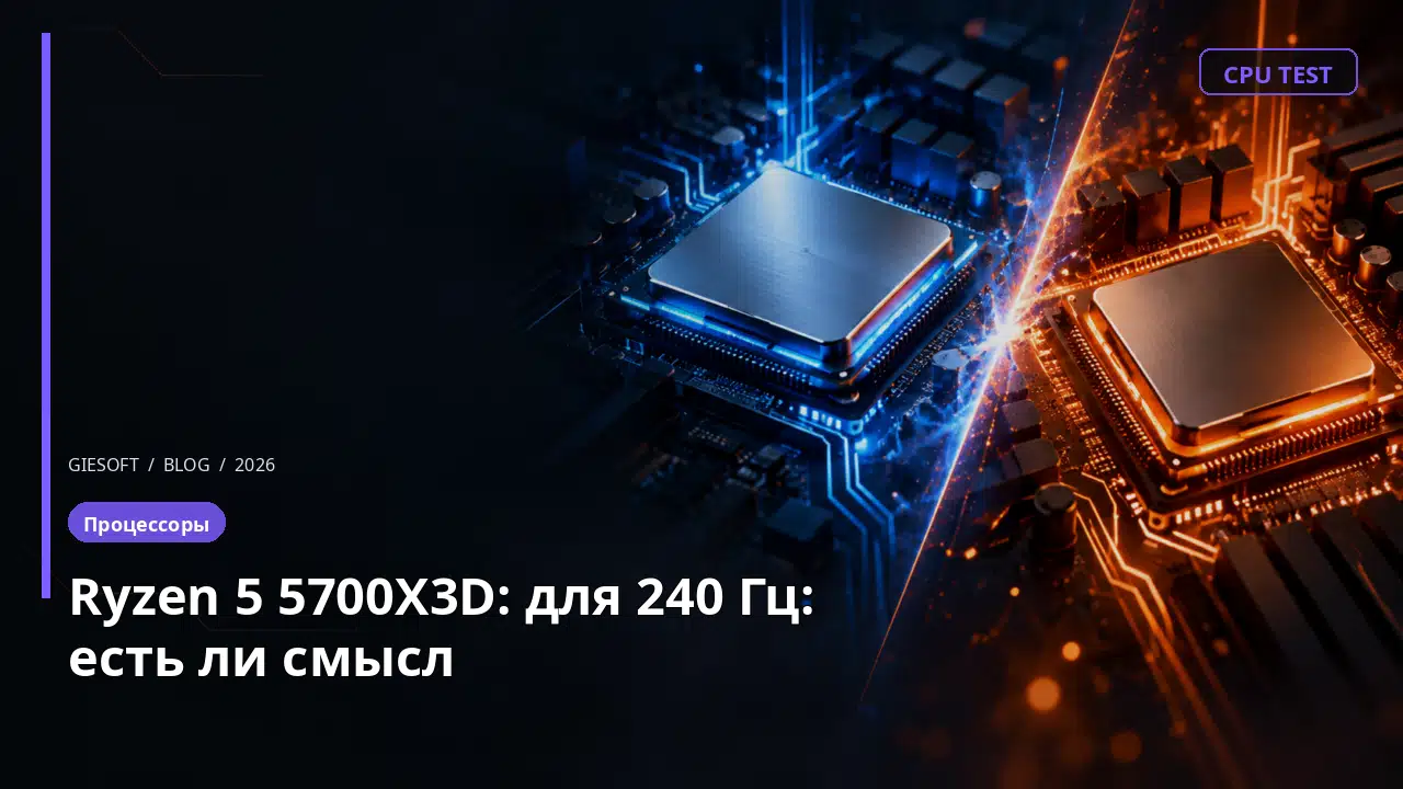 Ryzen 5 5700X3D: для 240 Гц: есть ли смысл