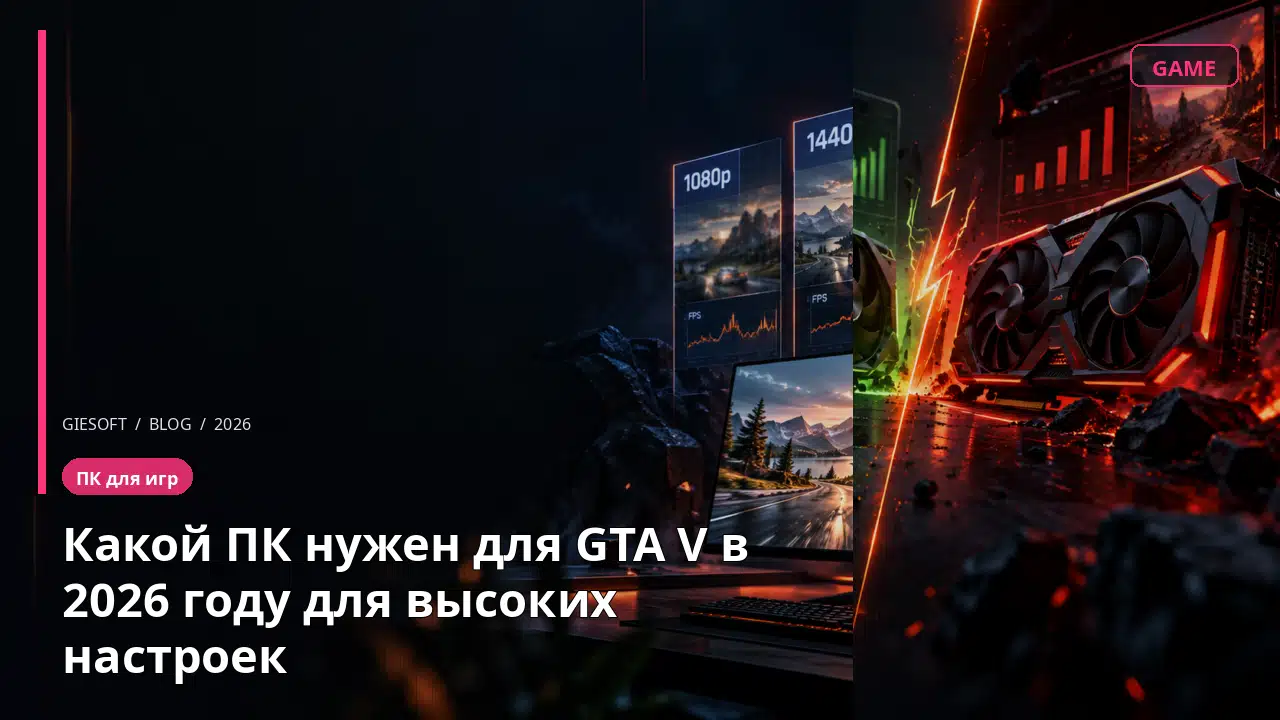 Какой ПК нужен для GTA V в 2026 году для высоких настроек