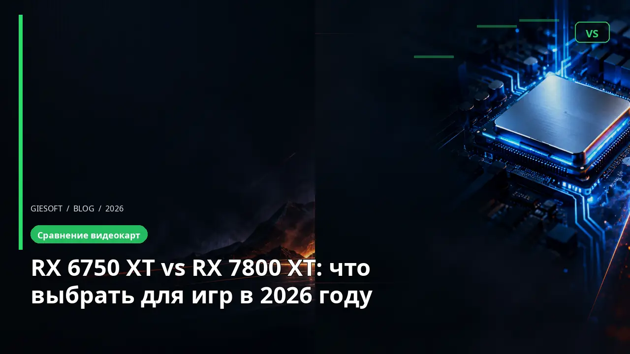RX 6750 XT vs RX 7800 XT: что выбрать для игр в 2026 году