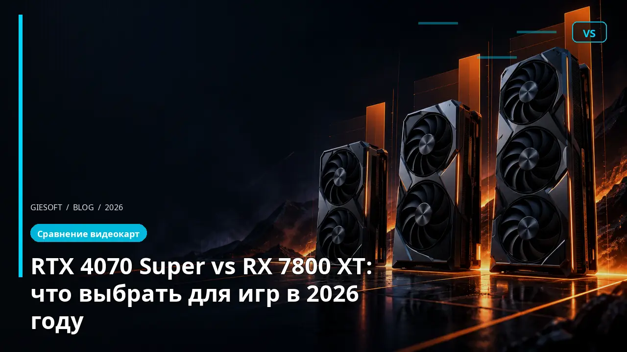 RTX 4070 Super vs RX 7800 XT: что выбрать для игр в 2026 году
