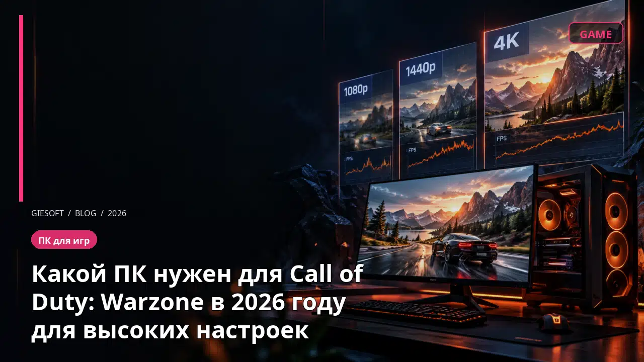 Какой ПК нужен для Call of Duty: Warzone в 2026 году для высоких настроек