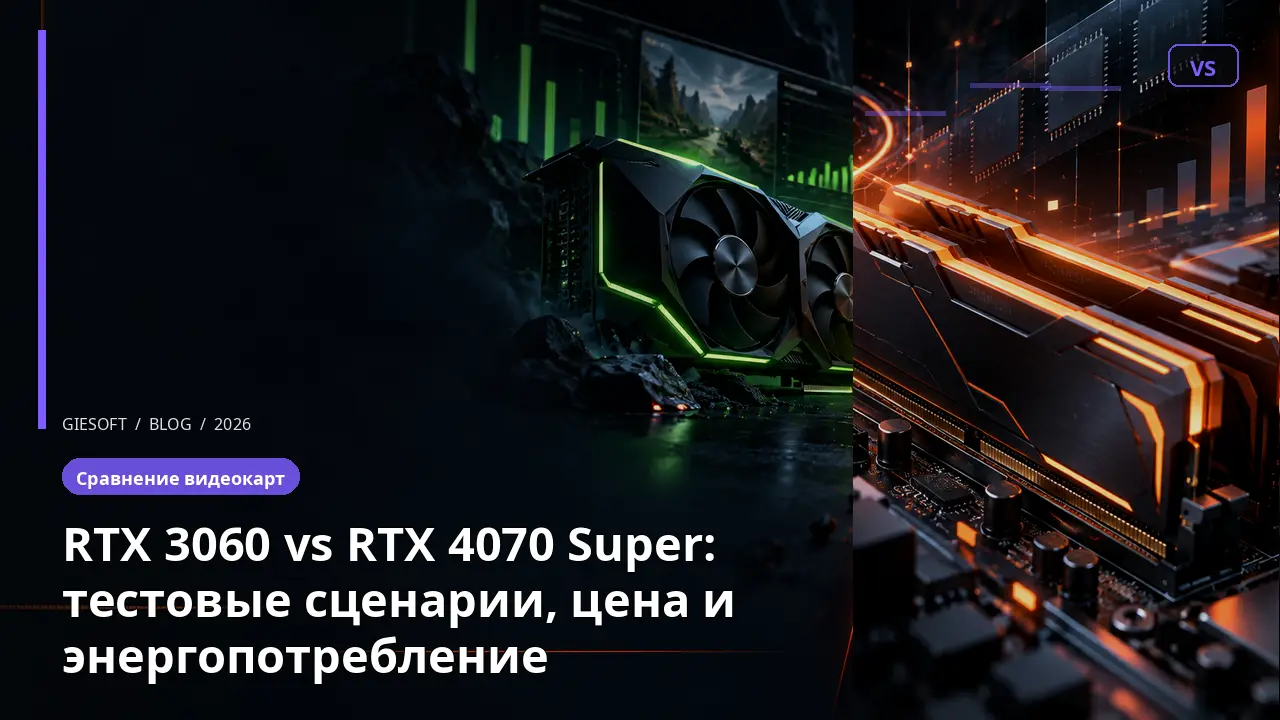 RTX 3060 vs RTX 4070 Super: тестовые сценарии, цена и энергопотребление