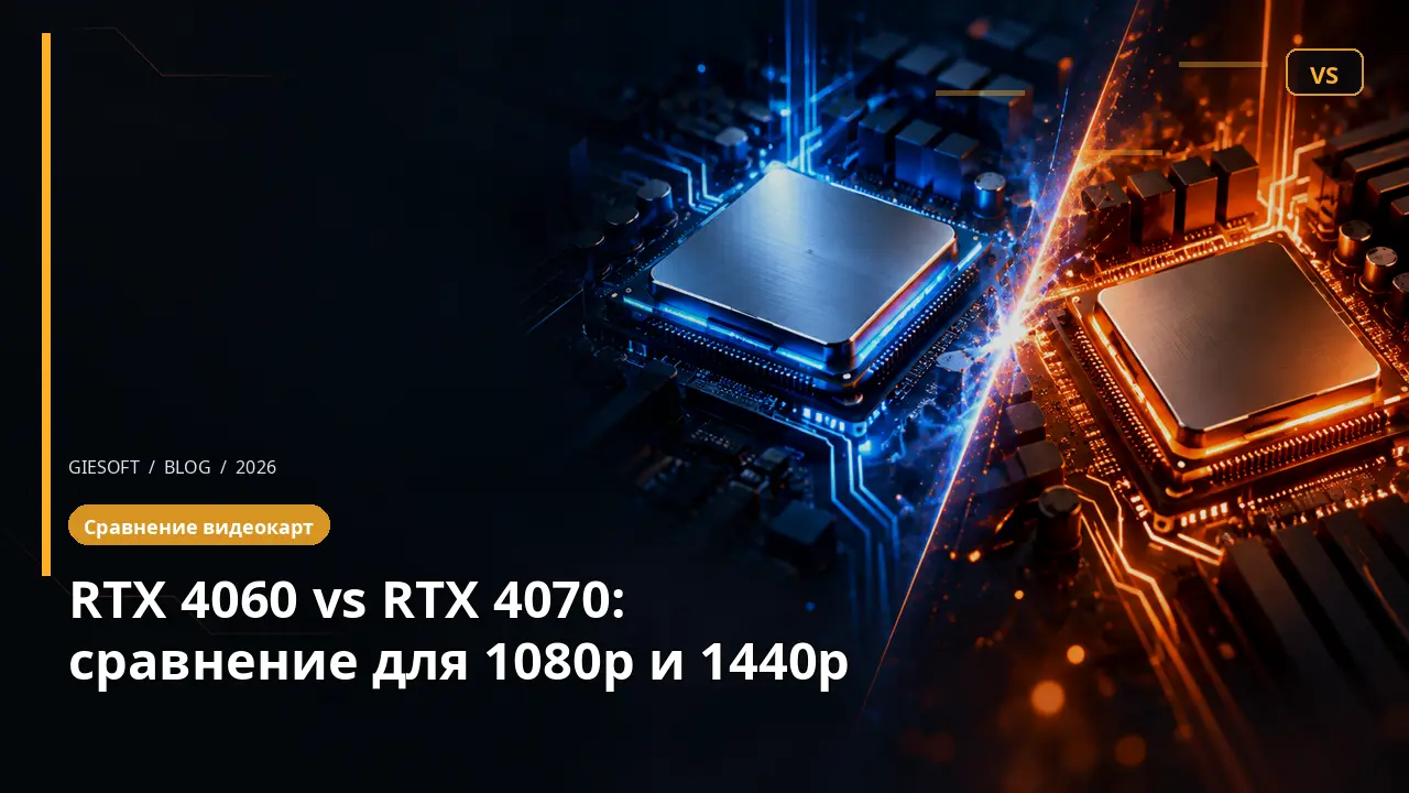 RTX 4060 vs RTX 4070: сравнение для 1080p и 1440p