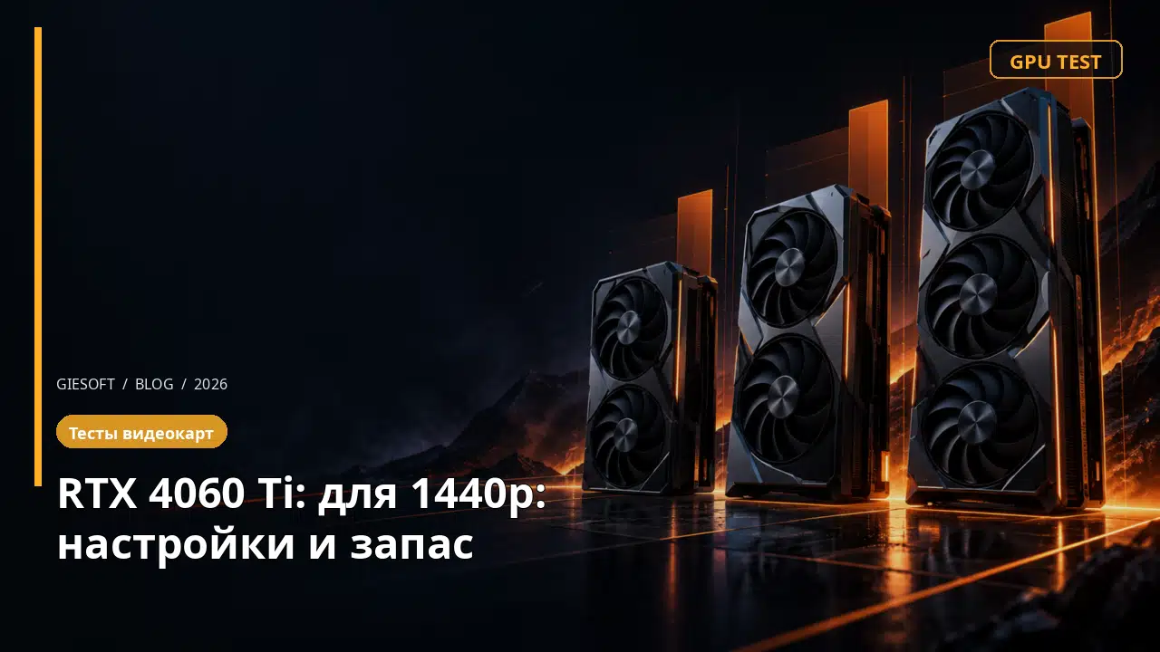 RTX 4060 Ti: для 1440p: настройки и запас