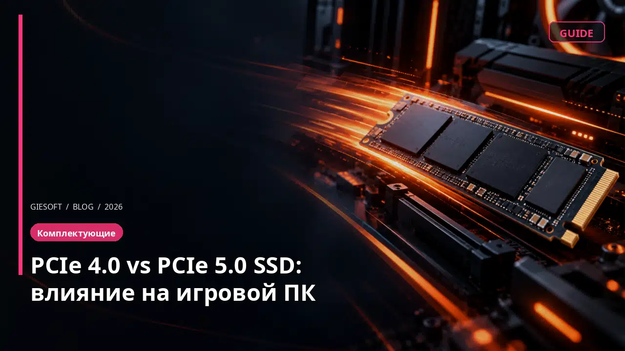 PCIe 4.0 vs PCIe 5.0 SSD: влияние на игровой ПК