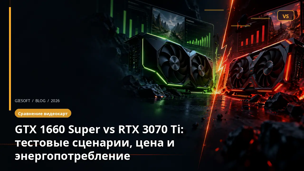 GTX 1660 Super vs RTX 3070 Ti: тестовые сценарии, цена и энергопотребление