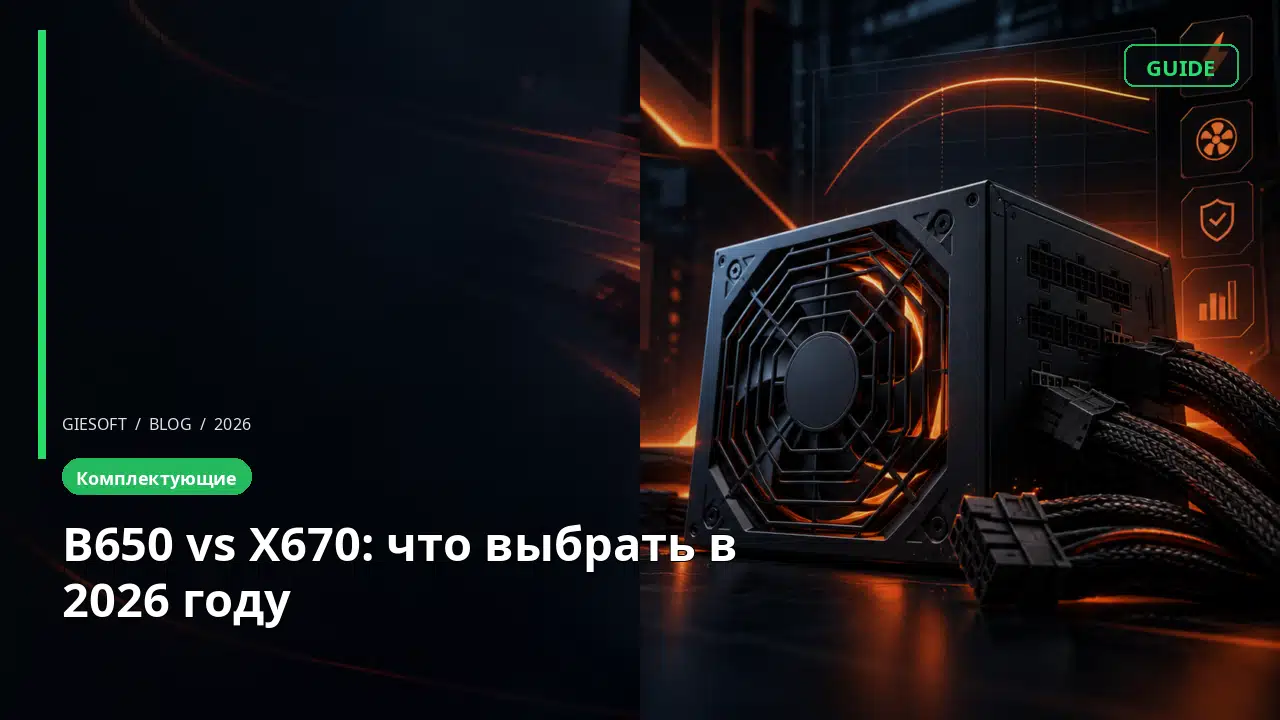 B650 vs X670: что выбрать в 2026 году