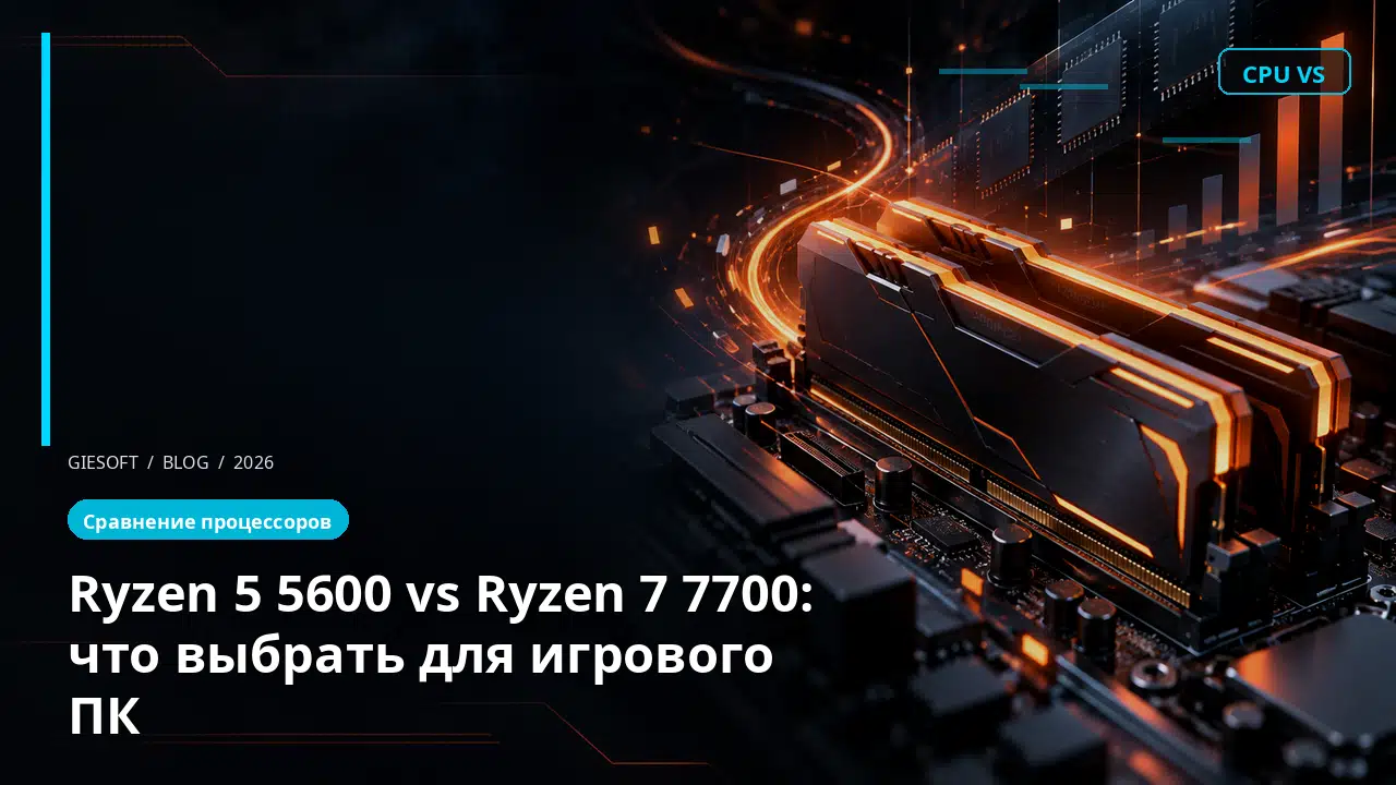 Ryzen 5 5600 vs Ryzen 7 7700: что выбрать для игрового ПК