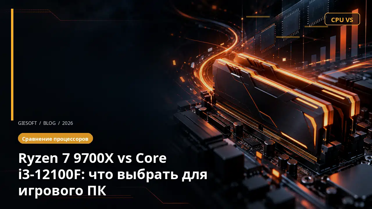 Ryzen 7 9700X vs Core i3-12100F: что выбрать для игрового ПК