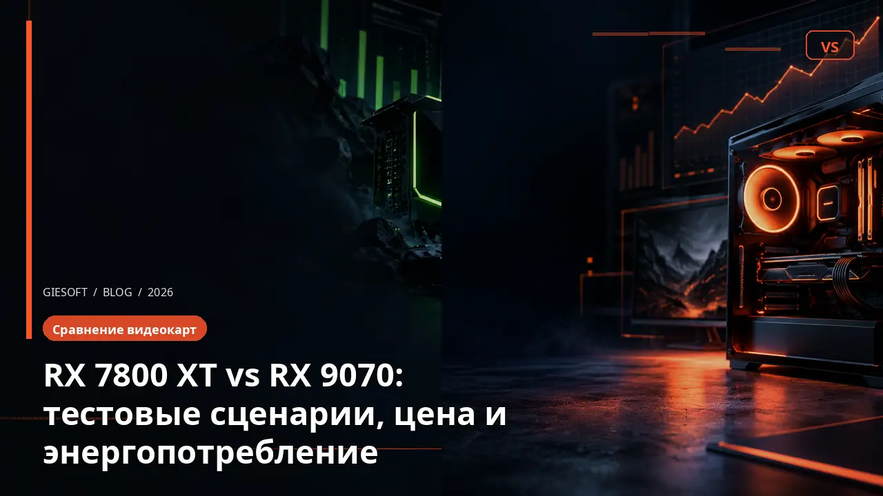 RX 7800 XT vs RX 9070: тестовые сценарии, цена и энергопотребление