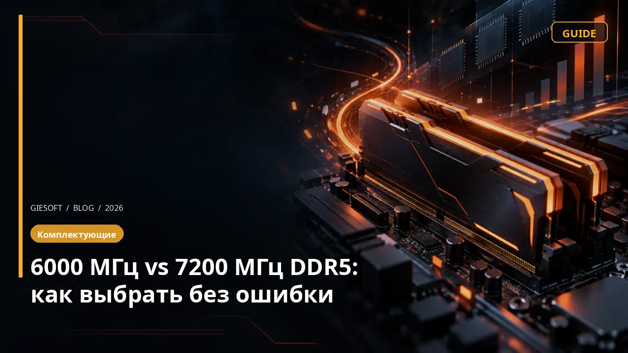 6000 МГц vs 7200 МГц DDR5: как выбрать без ошибки