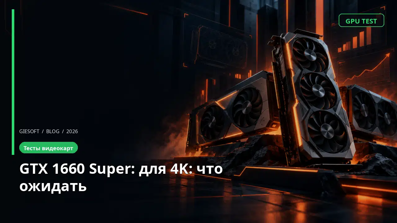 GTX 1660 Super: для 4K: что ожидать
