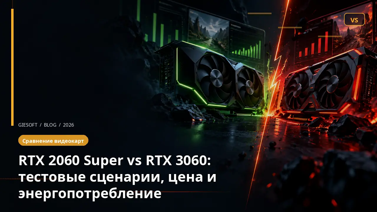 RTX 2060 Super vs RTX 3060: тестовые сценарии, цена и энергопотребление