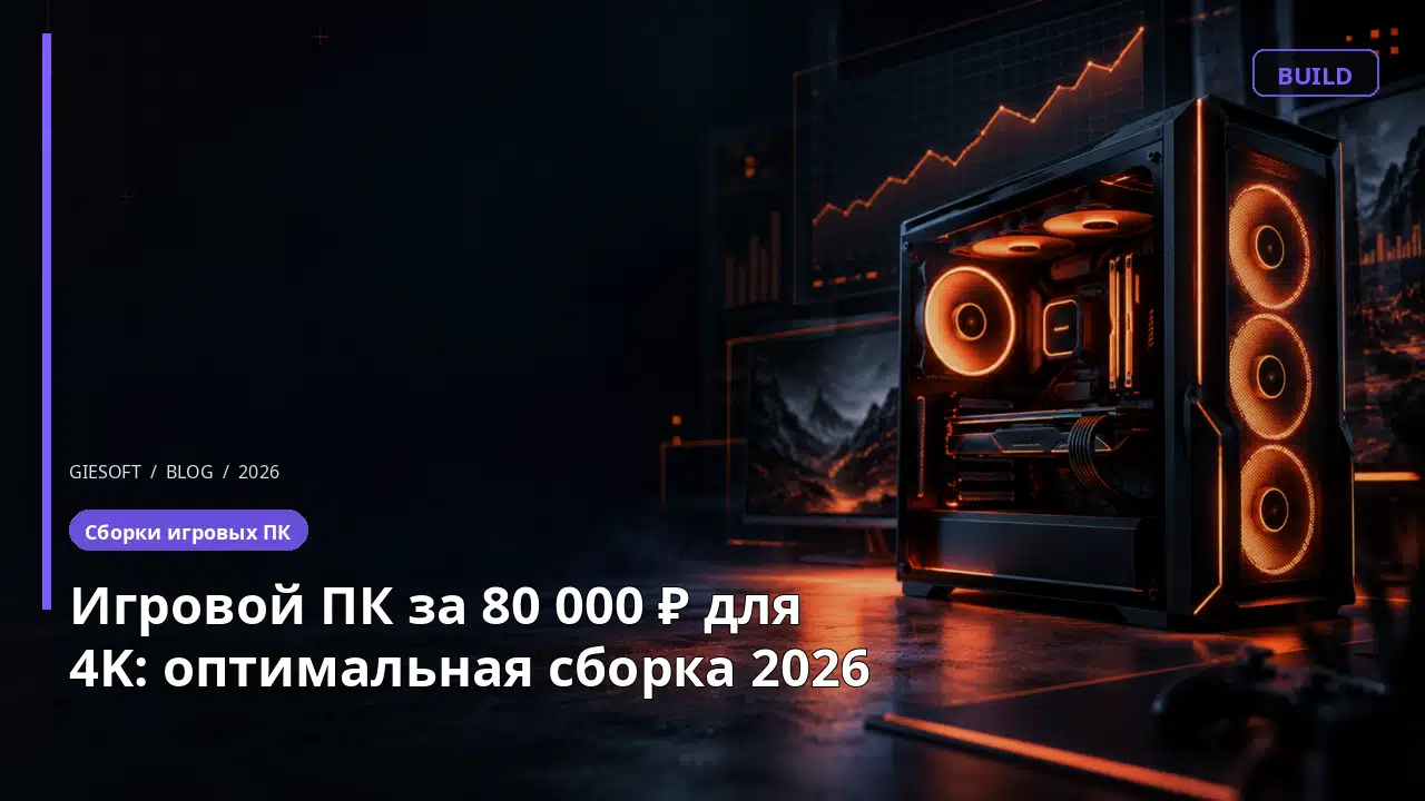 Игровой ПК за 80 000 ₽ для 4K: оптимальная сборка 2026