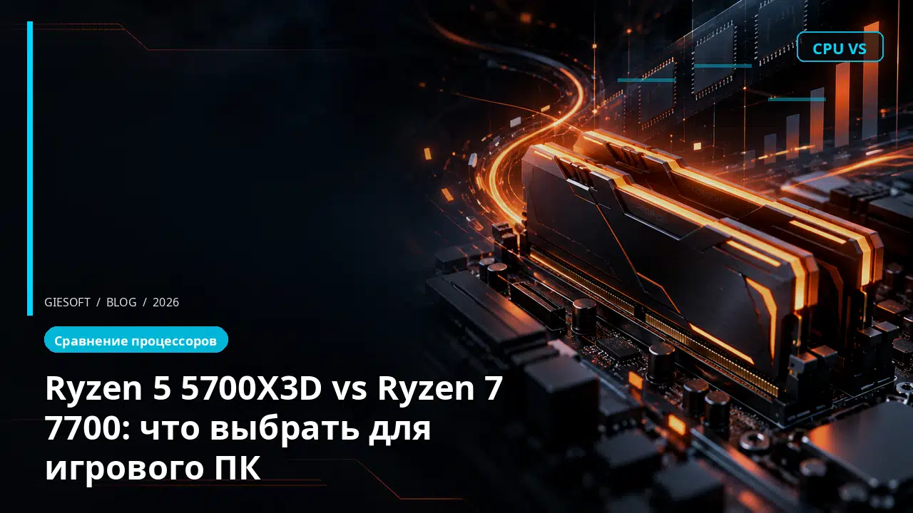 Ryzen 5 5700X3D vs Ryzen 7 7700: что выбрать для игрового ПК