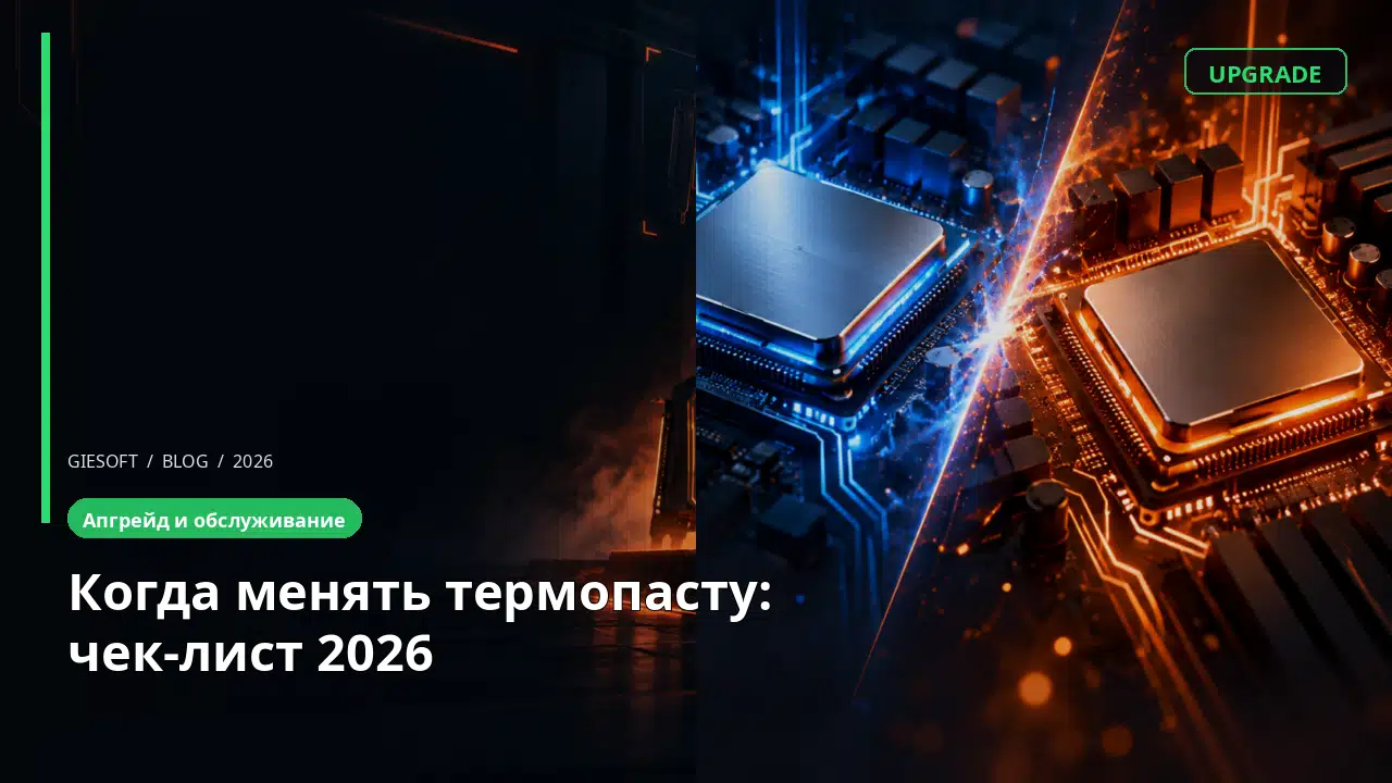 Когда менять термопасту: чек-лист 2026