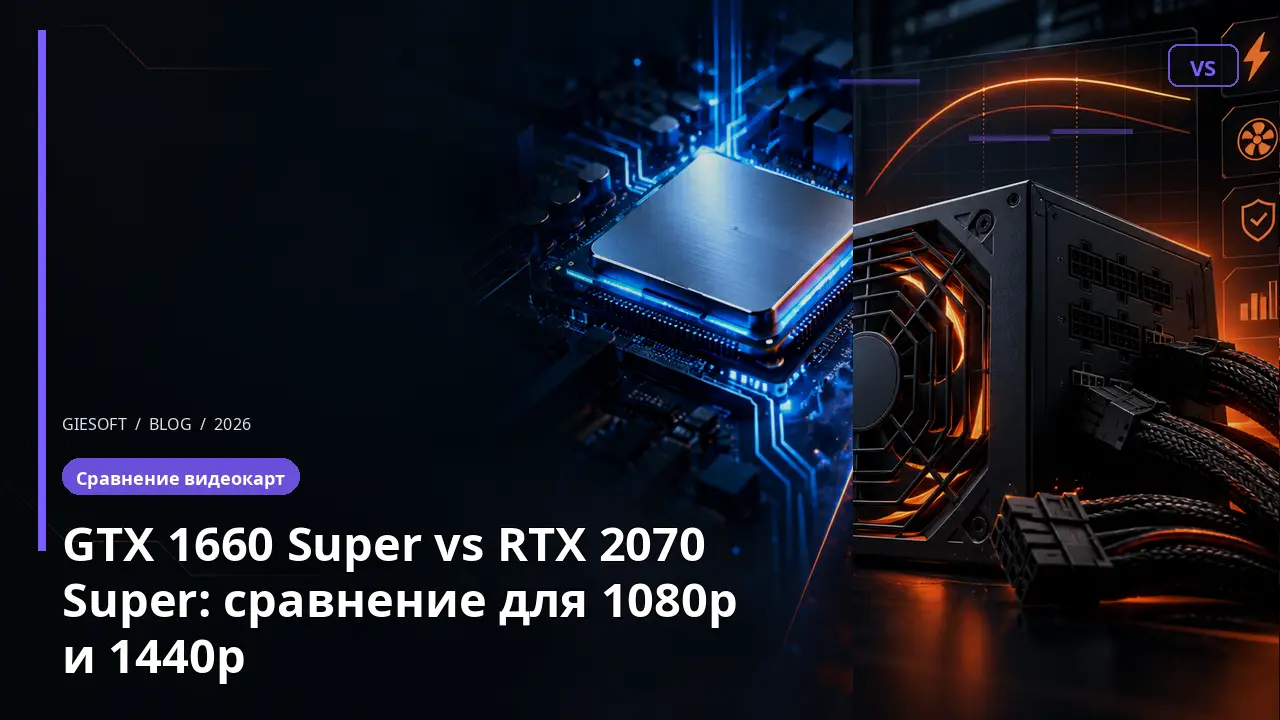 GTX 1660 Super vs RTX 2070 Super: сравнение для 1080p и 1440p