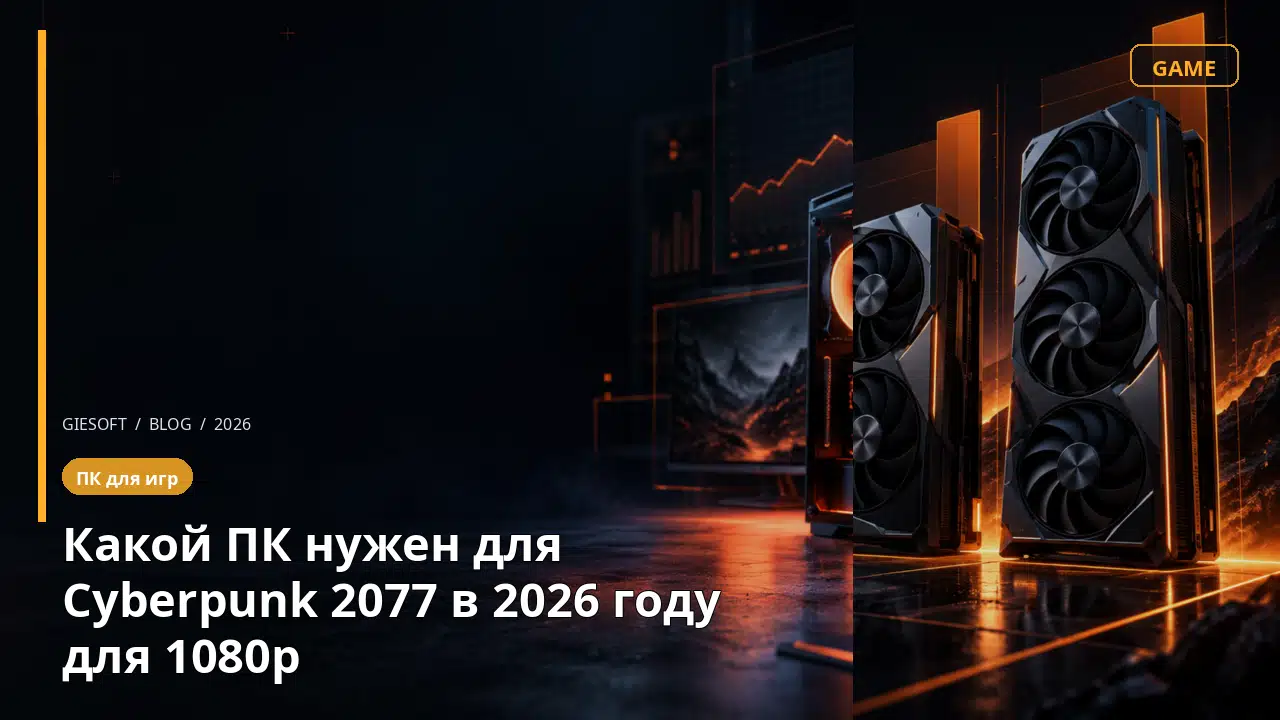 Какой ПК нужен для Cyberpunk 2077 в 2026 году для 1080p