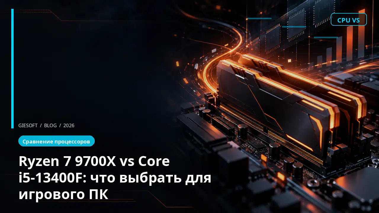 Ryzen 7 9700X vs Core i5-13400F: что выбрать для игрового ПК