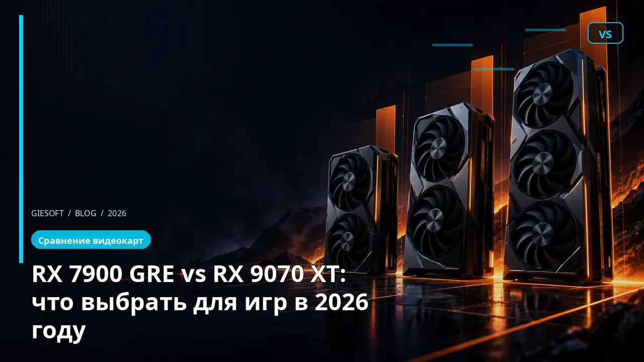 RX 7900 GRE vs RX 9070 XT: что выбрать для игр в 2026 году