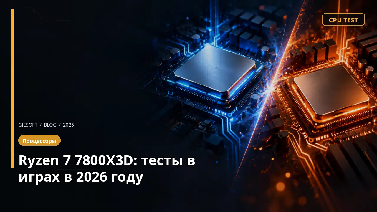 Ryzen 7 7800X3D: тесты в играх в 2026 году
