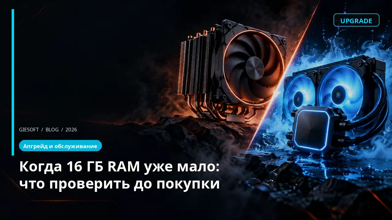 Когда 16 ГБ RAM уже мало: что проверить до покупки