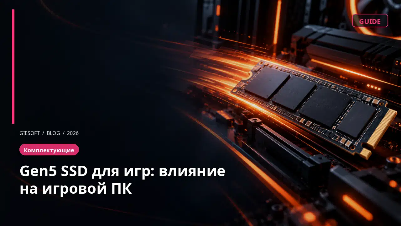 Gen5 SSD для игр: влияние на игровой ПК