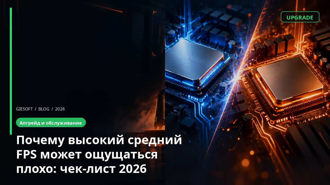 Почему высокий средний FPS может ощущаться плохо: чек-лист 2026