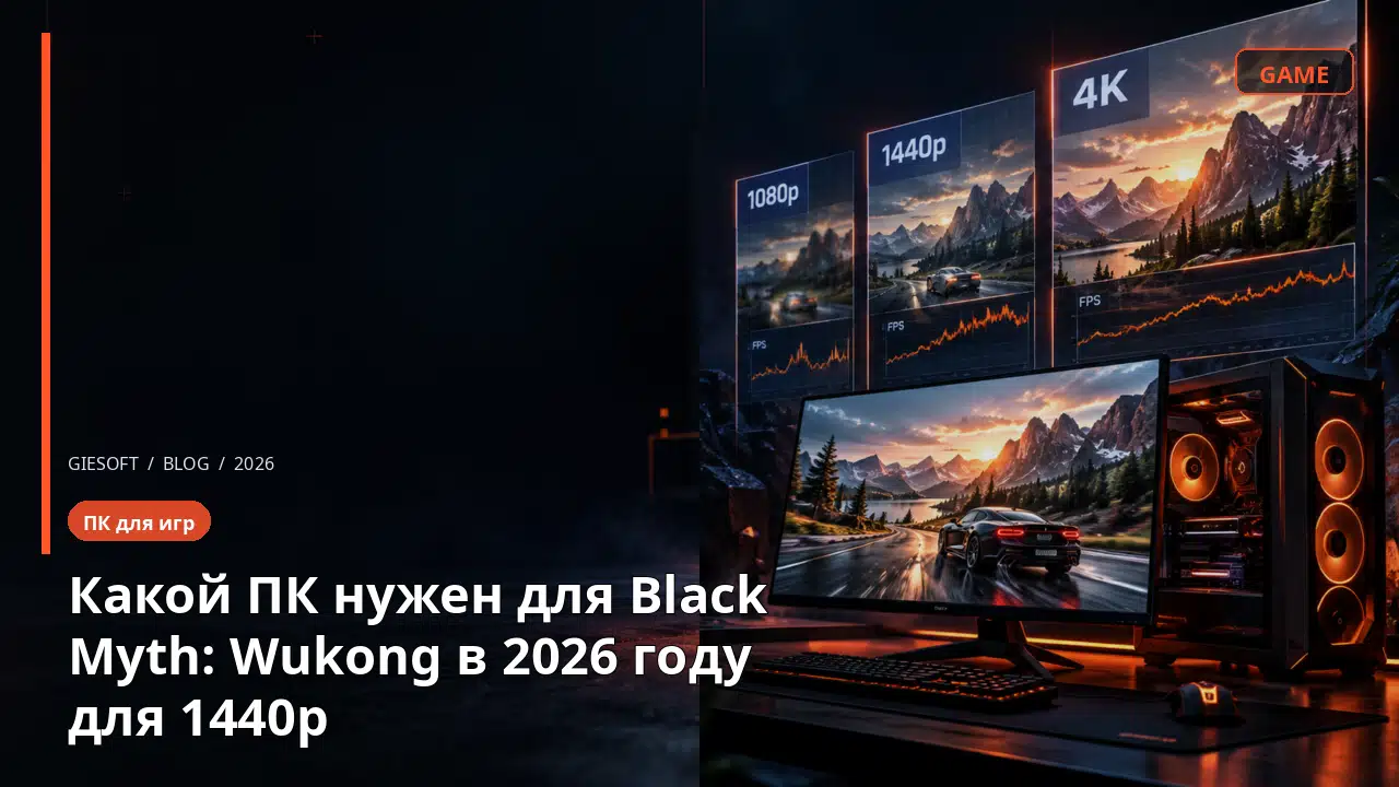 Какой ПК нужен для Black Myth: Wukong в 2026 году для 1440p