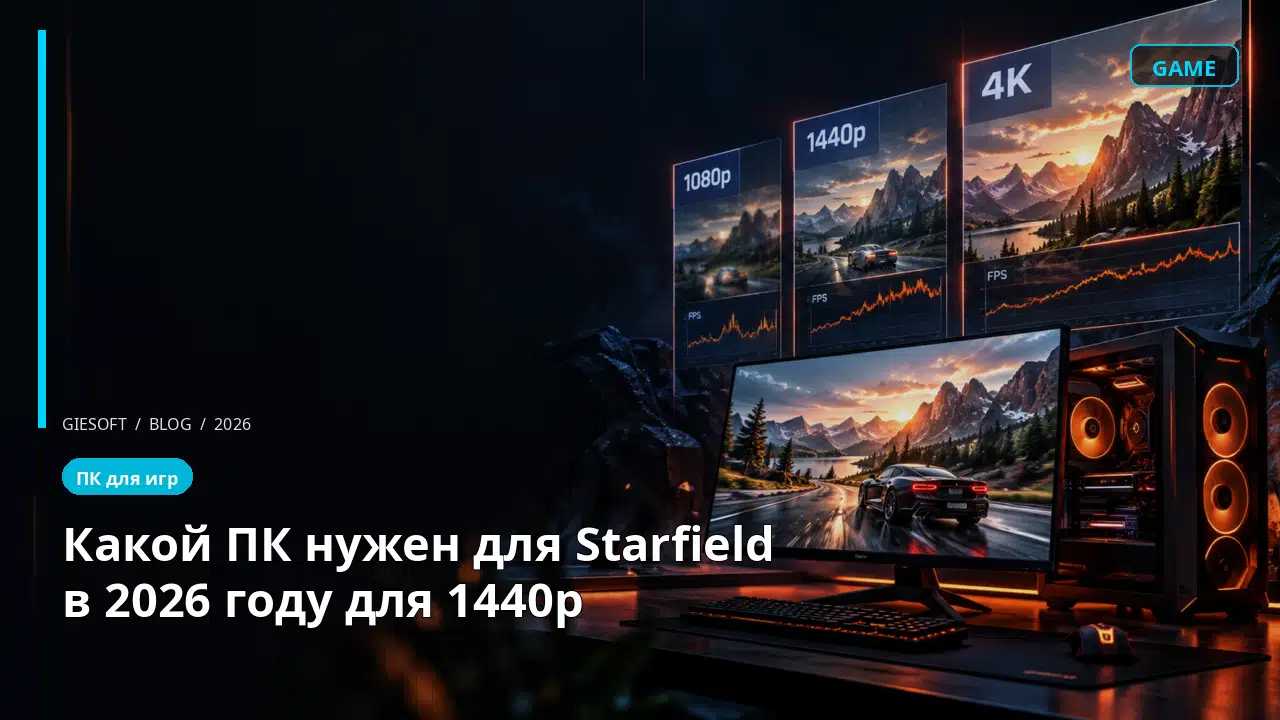 Какой ПК нужен для Starfield в 2026 году для 1440p