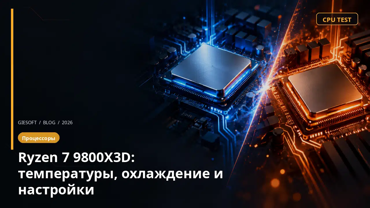 Ryzen 7 9800X3D: температуры, охлаждение и настройки