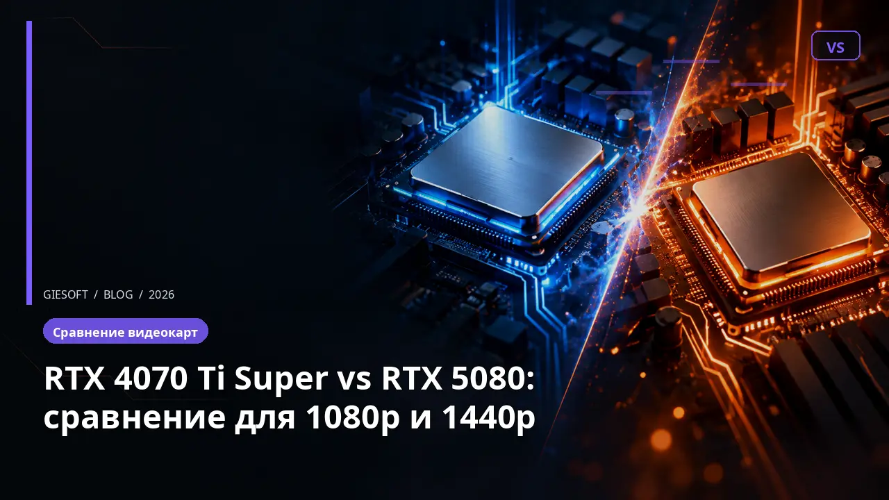 RTX 4070 Ti Super vs RTX 5080: сравнение для 1080p и 1440p