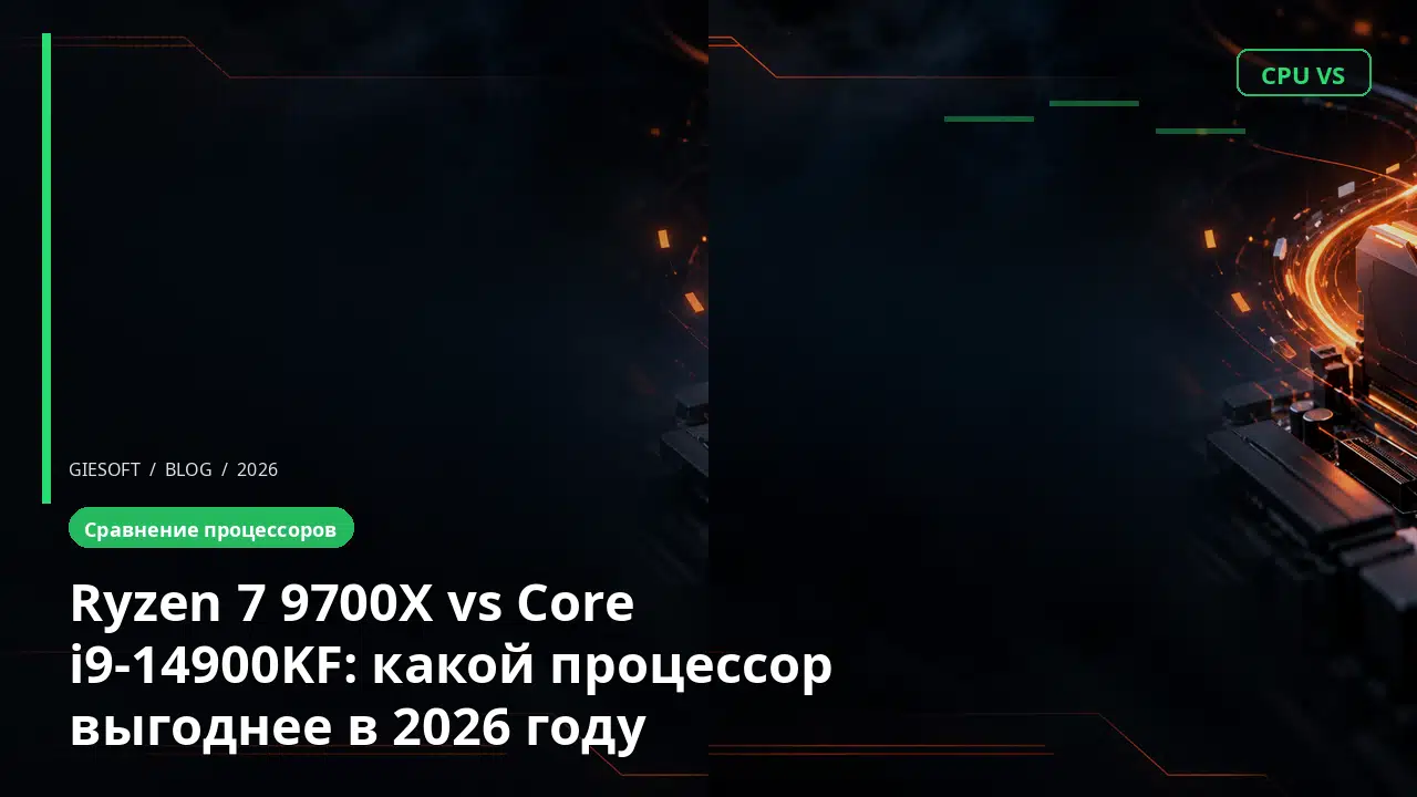 Ryzen 7 9700X vs Core i9-14900KF: какой процессор выгоднее в 2026 году