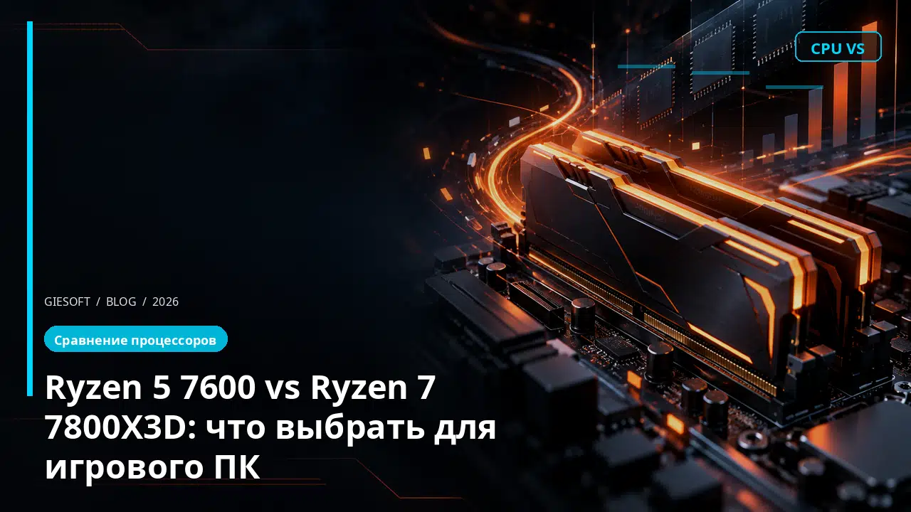 Ryzen 5 7600 vs Ryzen 7 7800X3D: что выбрать для игрового ПК