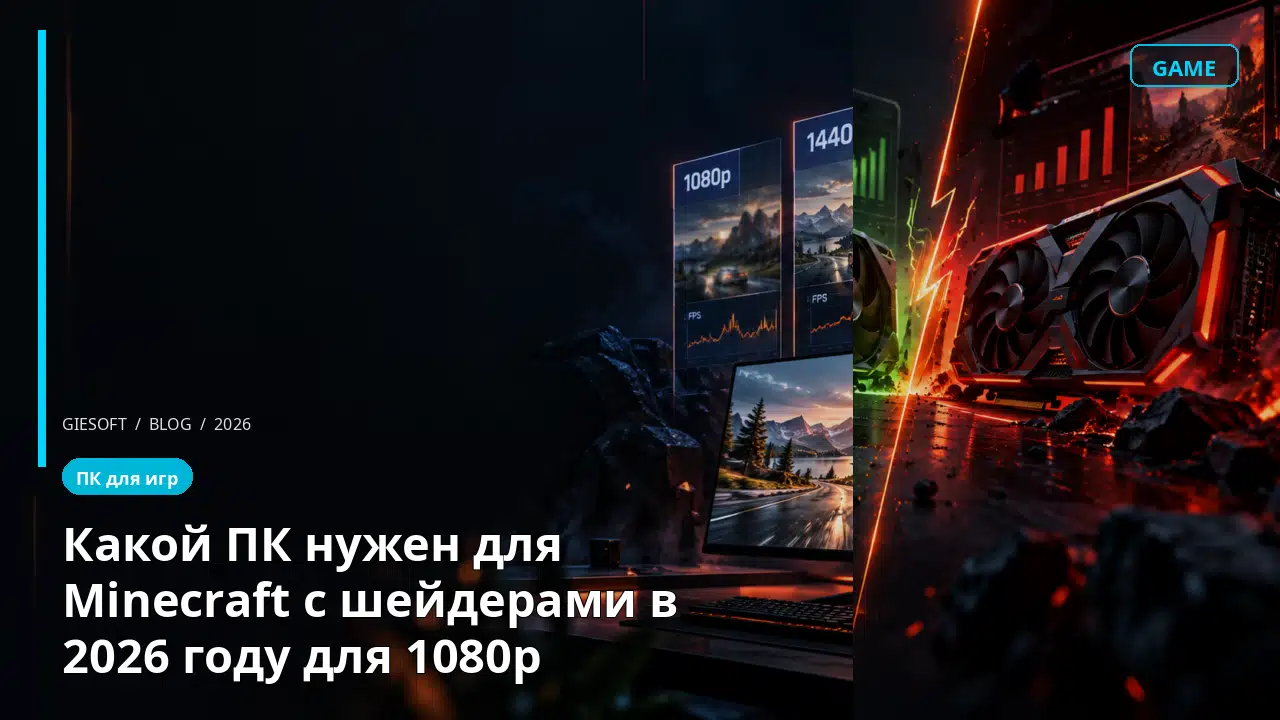 Какой ПК нужен для Minecraft с шейдерами в 2026 году для 1080p