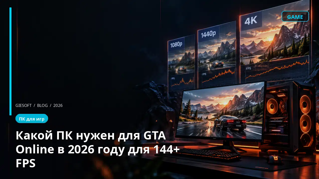 Какой ПК нужен для GTA Online в 2026 году для 144+ FPS