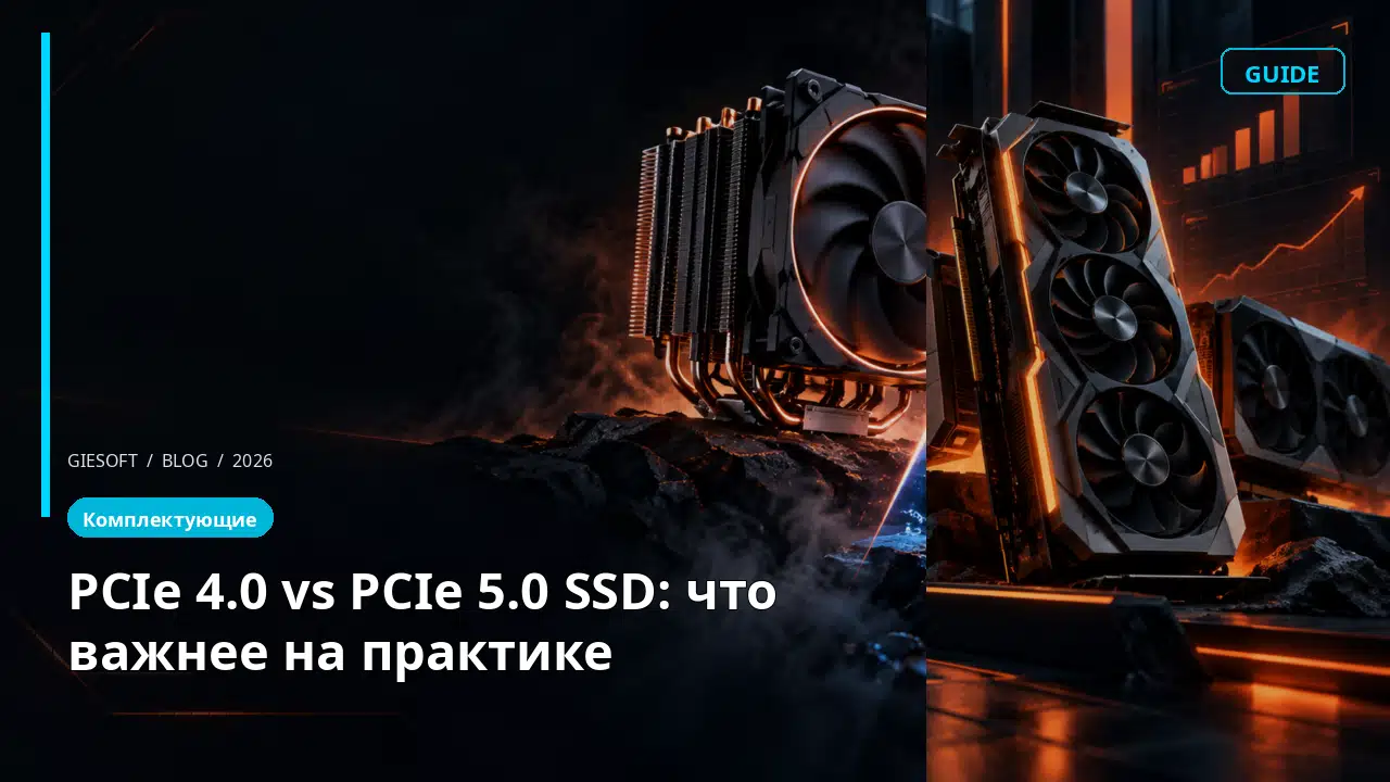 PCIe 4.0 vs PCIe 5.0 SSD: что важнее на практике