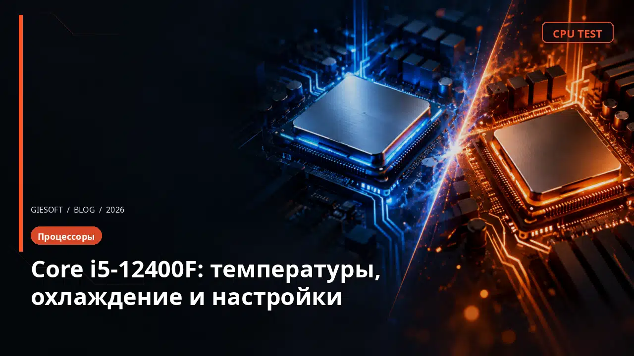 Core i5-12400F: температуры, охлаждение и настройки