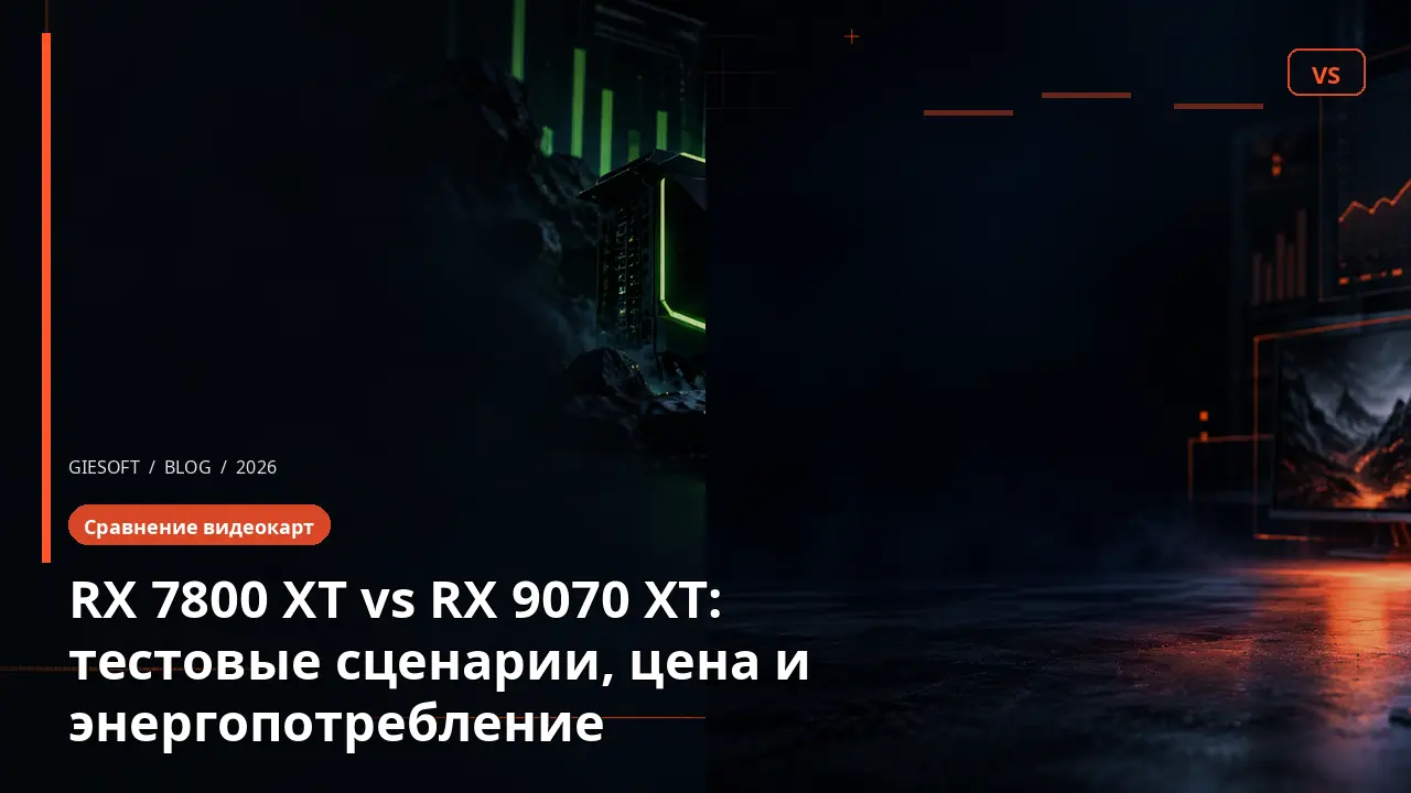 RX 7800 XT vs RX 9070 XT: тестовые сценарии, цена и энергопотребление