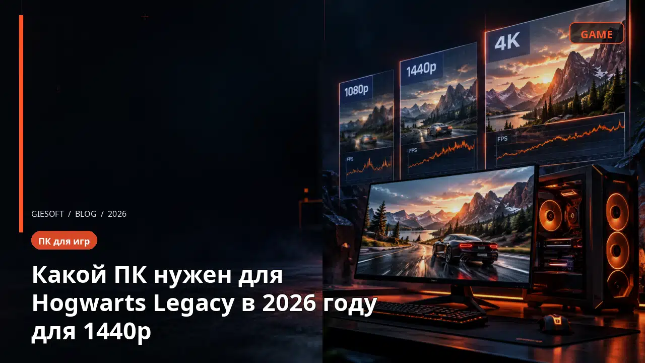 Какой ПК нужен для Hogwarts Legacy в 2026 году для 1440p