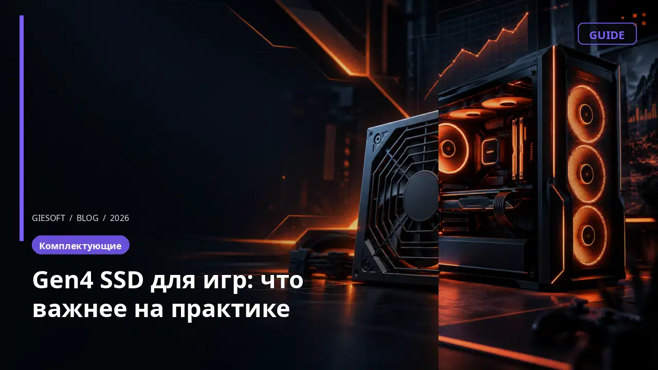 Gen4 SSD для игр: что важнее на практике