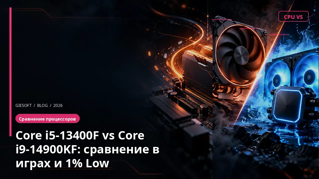 Core i5-13400F vs Core i9-14900KF: сравнение в играх и 1% Low