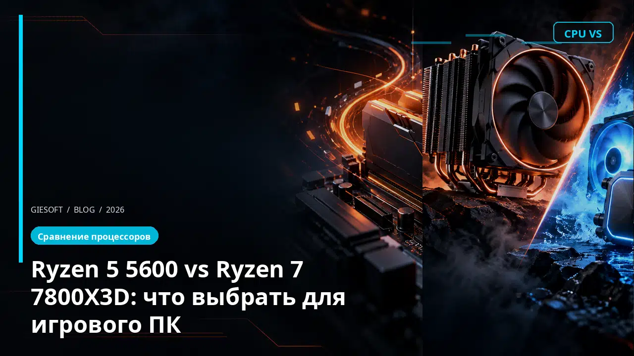 Ryzen 5 5600 vs Ryzen 7 7800X3D: что выбрать для игрового ПК