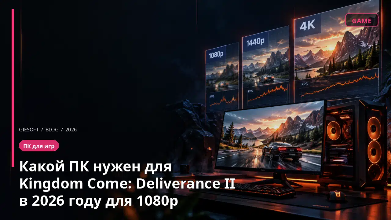 Какой ПК нужен для Kingdom Come: Deliverance II в 2026 году для 1080p